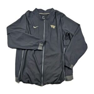 Nike On Field Wake Forest Demon Deacons Mens Large Full Zip Jacket Warm Up